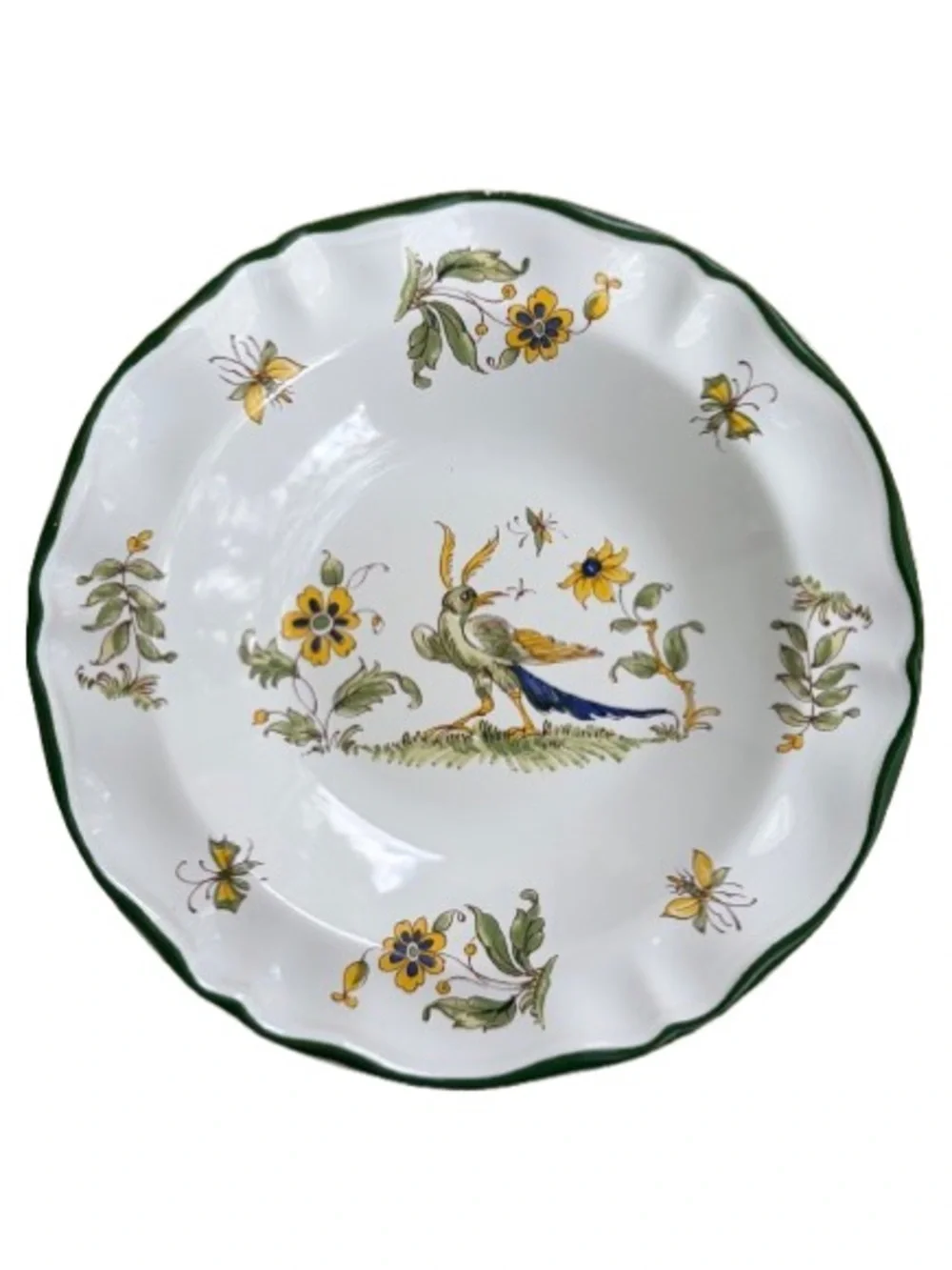 Varages France Vieux Provence Large Rim Soup Bowl 9.25